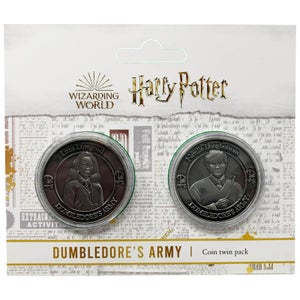 Juego de monedas coleccionables del ejército de Harry Potter Dumbledore : Neville y Luna