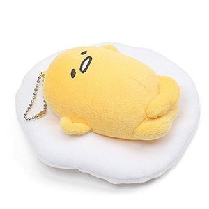 Gudetama Face Up Plush Key Chain