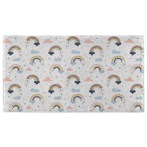 Hand Towels Rainbow And Cloud Pattern Hand Towel