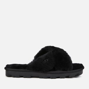 UGG Women's Fuzzette Sheepskin Slide Slippers - Black