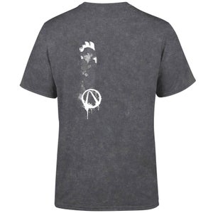 Camiseta unisex para hombre Devil Rider Bandit de Borderlands 3 - Negro lavado ácido