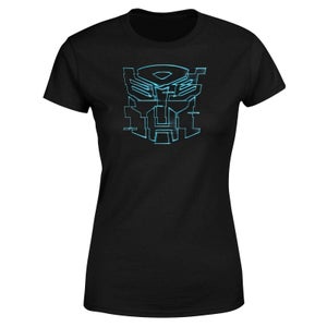 Camiseta Transformers Autobot Glitch - Negro - Mujer
