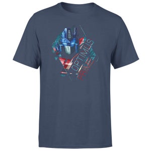 Transformers Optimus Prime Glitch Unisex T-Shirt - Blauw