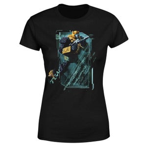 T-Shirt Transformers Bumble Bee Tech - Nero - Donna