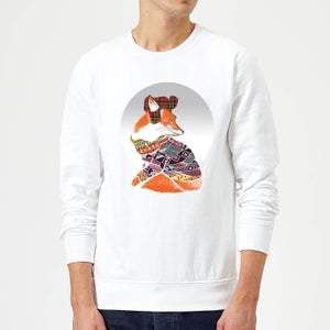 Ikiiki Winter Fox Sweatshirt - White