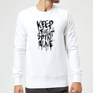 Ikiiki Keep The Spirit Alive Sweatshirt - White