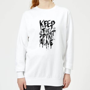 Ikiiki Keep The Spirit Alive Women's Sweatshirt - White
