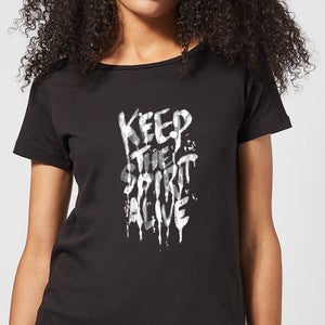 Ikiiki Keep The Spirit Alive Women's T-Shirt - Black