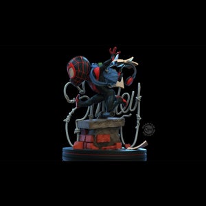 Quantum Mechanix Marvel Miles Morales Q-Fig Elite Diorama
