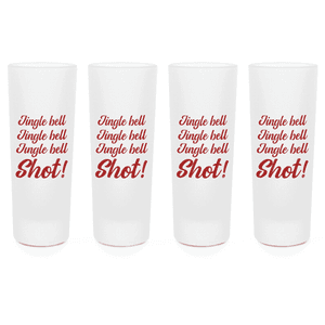 Jingle Bell Shot! Shot Glasses - Set of 4