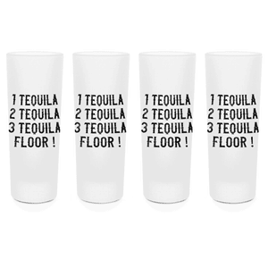 One Tequila To Many Shot Glasses - Set of 4