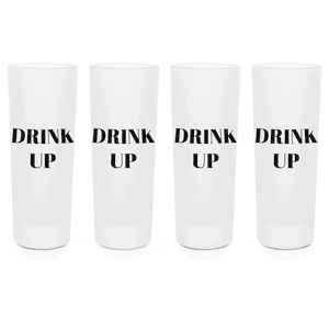 Drink Up Shot Glasses - Set of 4
