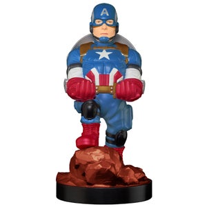 Marvel Gameverse Sammelfigur Captain America 20,3 cm Cable Guys Controller- und Smartphone-Halter