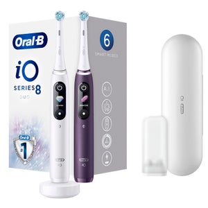 Oral-B iO - 8 Elektrische Tandenborstel Duopack Wit & Paars