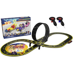 Micro Scalextric Wacky Races with Dick Dastardly & Muttley vs Peter Perfect Mains Powered Race Set