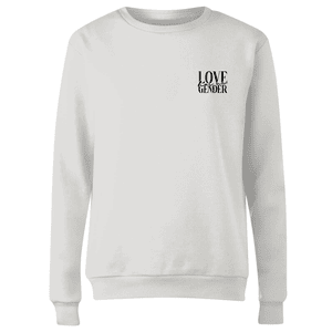 Miss Greedy Love Has No Gender Kids' Embroidered Sweatshirt - White
