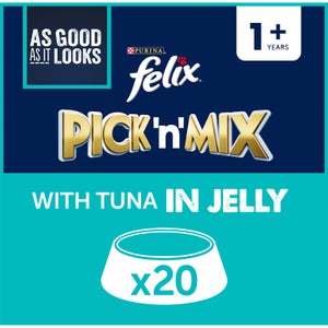 Felix As Good As It Looks Adult Wet Cat Food with Tuna in Jelly 20x100g