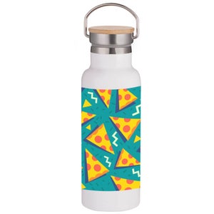Pizza Portable Insulated Water Bottle - White