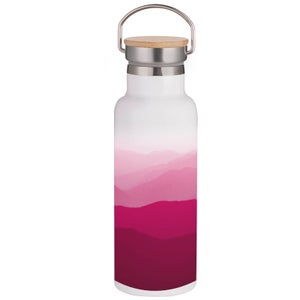 Pink Hills Portable Insulated Water Bottle - White