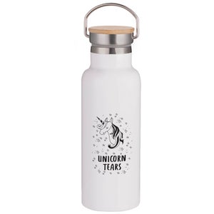 Unicorn Tears Portable Insulated Water Bottle - White