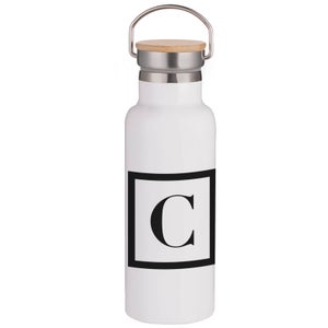 Boxed C Portable Insulated Water Bottle - White