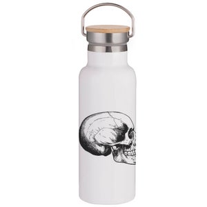 Skull Portable Insulated Water Bottle - White
