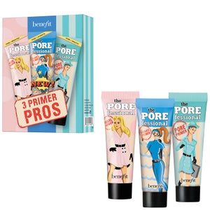 benefit Mattify, Brighten and Hydrate Porefessional Face Primer Trio 22.5ml (Worth £36.00)