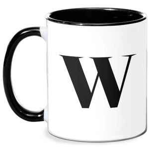 W Mug - White/Black