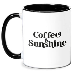 Coffee & Sunshine Mug - White/Black