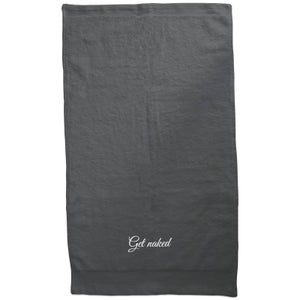 Get Naked Embroidered Towel
