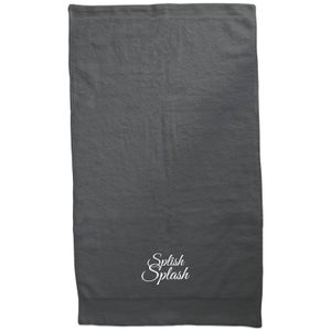 Splish Splash Embroidered Towel