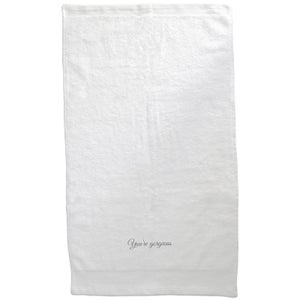 You're Gorgeous Embroidered Towel