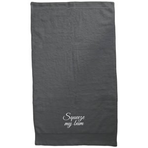 Squeeze My Bum Embroidered Towel