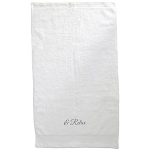& Relax Embroidered Towel