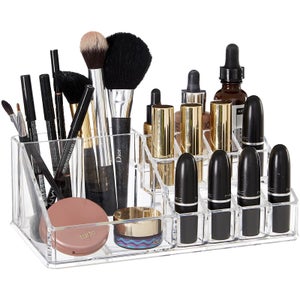 Clear Cosmetics Organiser - 16 Compartment