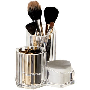 Clear Cosmetics Organiser - 3 Compartment