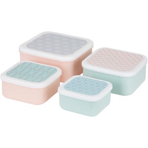 Mimo Frosted Deco Lunch Box Set - Stackable