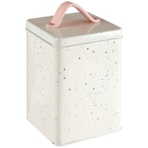 Sweet Heart Storage Canister - Chrome/Black Speckle