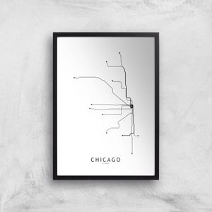 Chicago Tram Lines Giclee Art Print