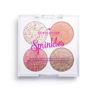 I Heart Revolution Blush & Sprinkles Palette - Frosted Cupcake