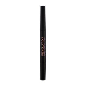 Makeup Revolution Duo Brow Pencil - Dark Brown