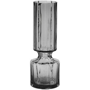Broste Copenhagen Hyacinth Glass Vase - Medium - Smoked Pearl