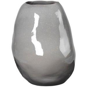 Broste Copenhagen Organic Vase - Grey