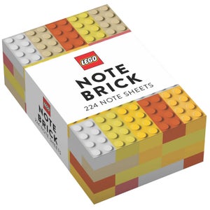 Note LEGO Brick- Jaune/Orange