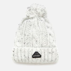 Superdry Women's Gracie Cable Beanie - Winter White Tweed