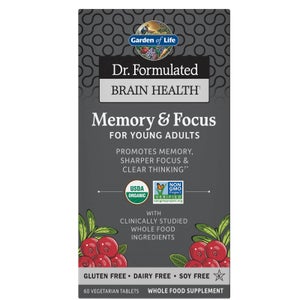 Gehirngesundheit Organic Gedächtnis/Konzentration - Junge Erwachsene - 60 Tabletten