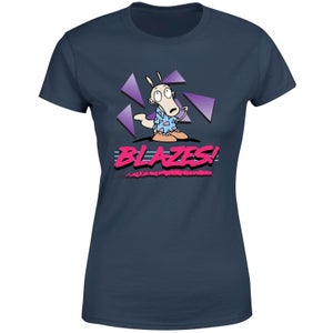 T-shirt Femme Rockos Modern Life Blazes! - Bleu Marine