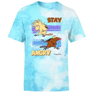 T-shirt The Angry Beavers Stay Angry - Turquoise Tie Dye - Unisexe