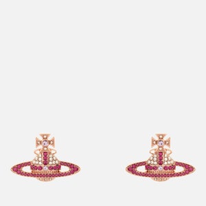 Vivienne Westwood Women's Kika Earrings - Pink Gold Crystal Fuchsia Violet