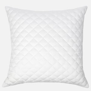 ïn home Diamond Quilted Cushion - White